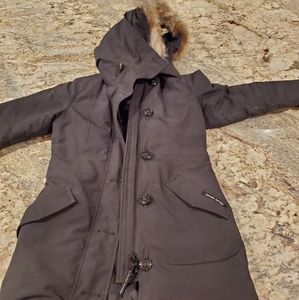Canada Goose rossclair genuine black jacket coat